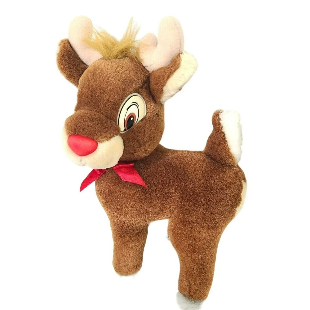 VTG Applause Rudolph the Red Nosed Reindeer 10" Plush Stuffed Christmas R.L. May